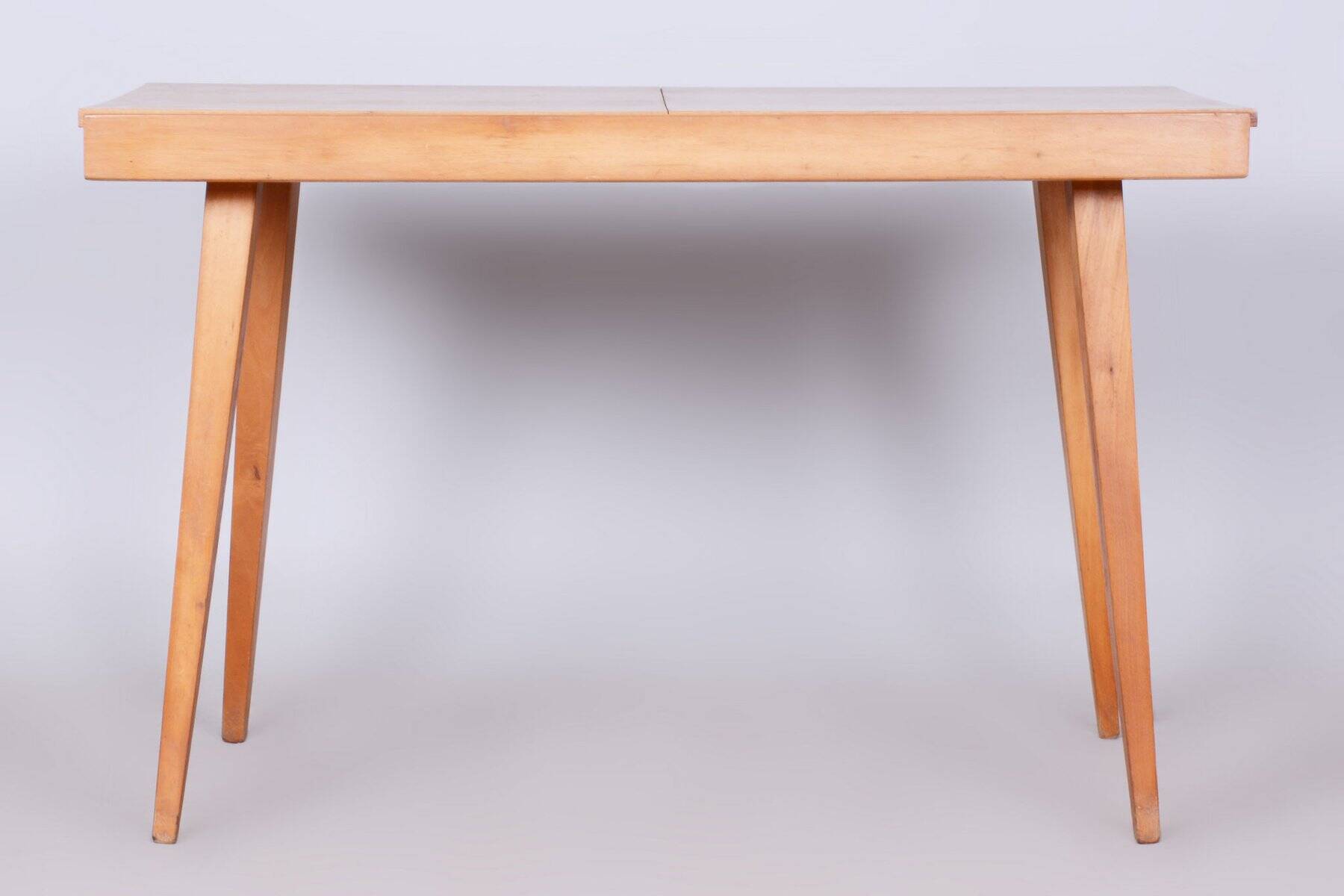 Mid-Century Czech Extendable Table in Beech and Ash attributed to Tatra Pravenec, 1950s