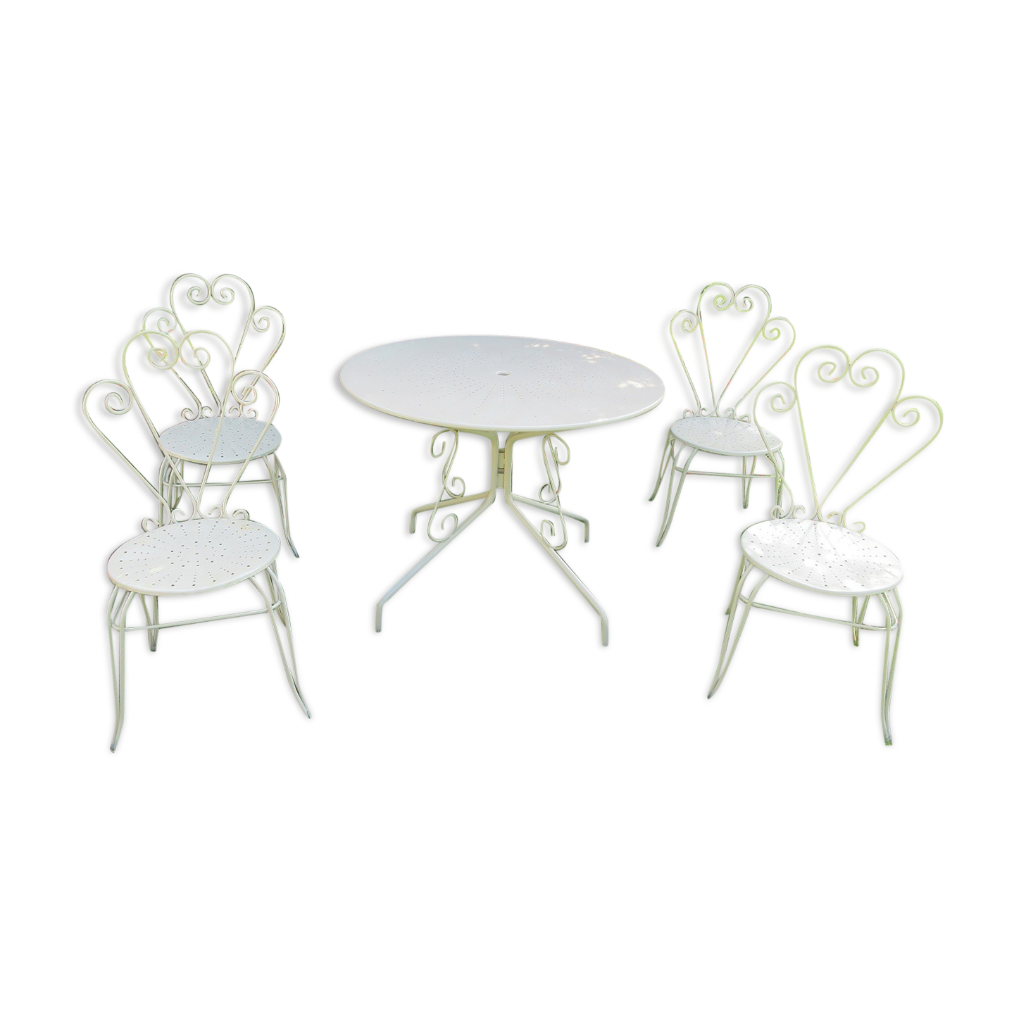 Salon de jardin en fer forgé