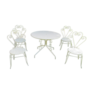 Salon de jardin en fer forgé