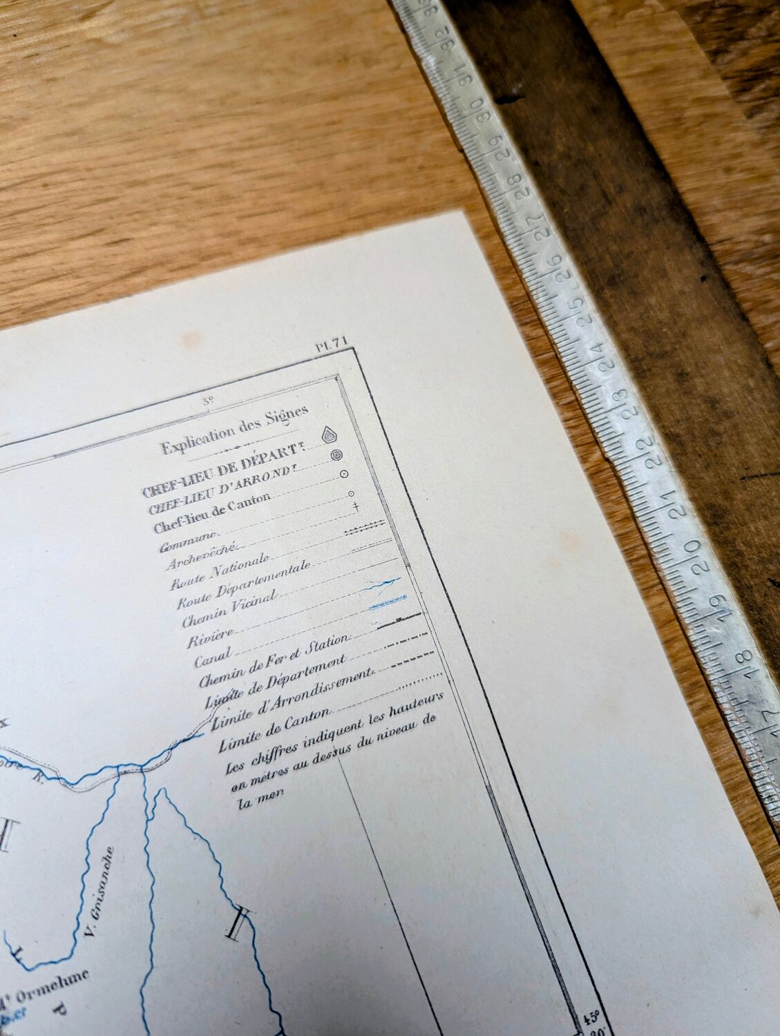 Savoie, map printed in 1883.