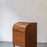 Rolltop secretary in mahogany by Egon Ostergaard, Sweden 1960’s