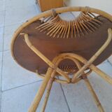 Vintage rattan coffee table