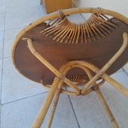 Vintage rattan coffee table