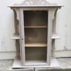 Old light grey wood display case