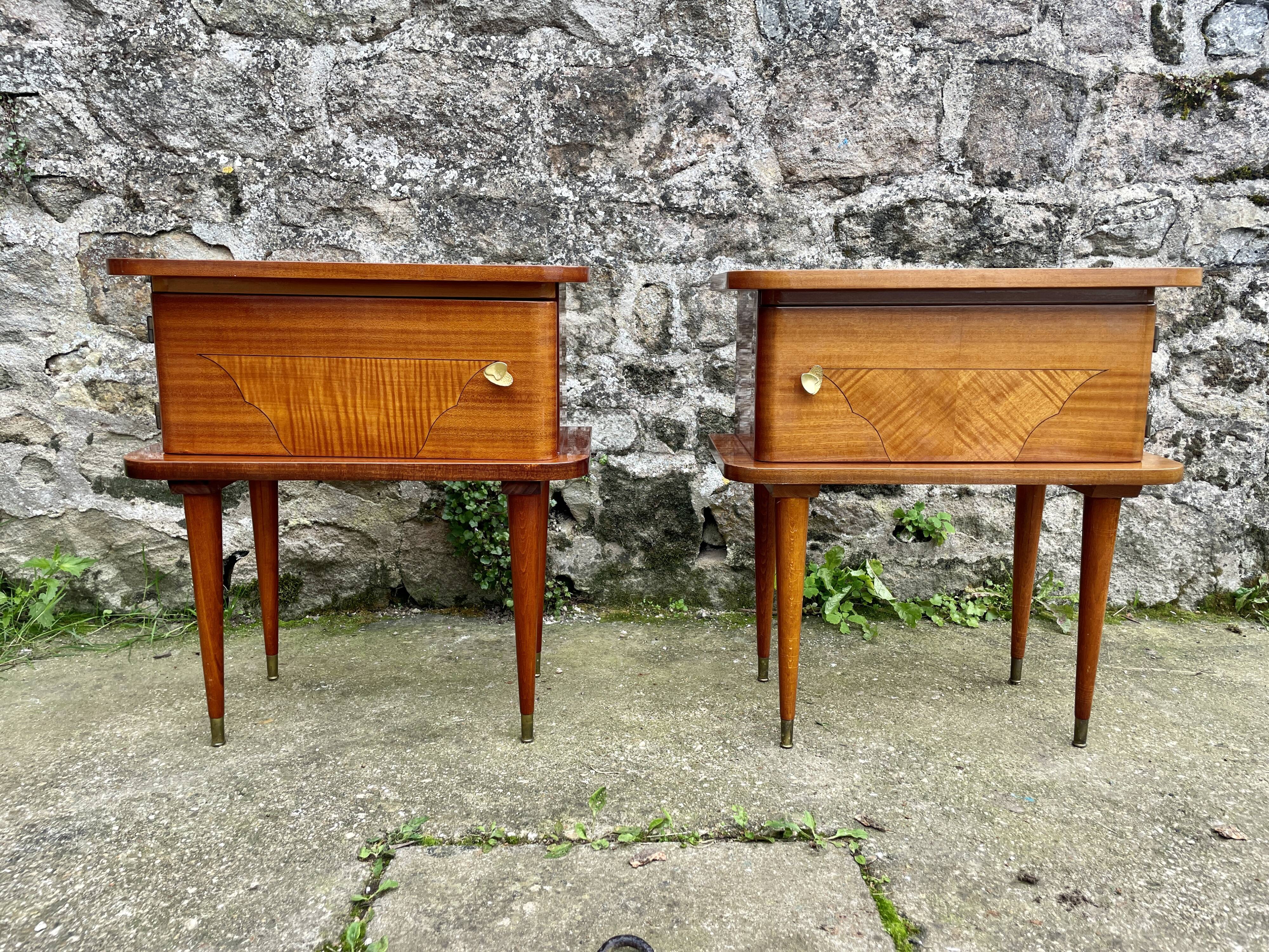 Pair of 1960 bedside tables