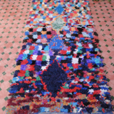 Carpet vintage boucherouite 186 x 88