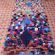 Carpet vintage boucherouite 186 x 88