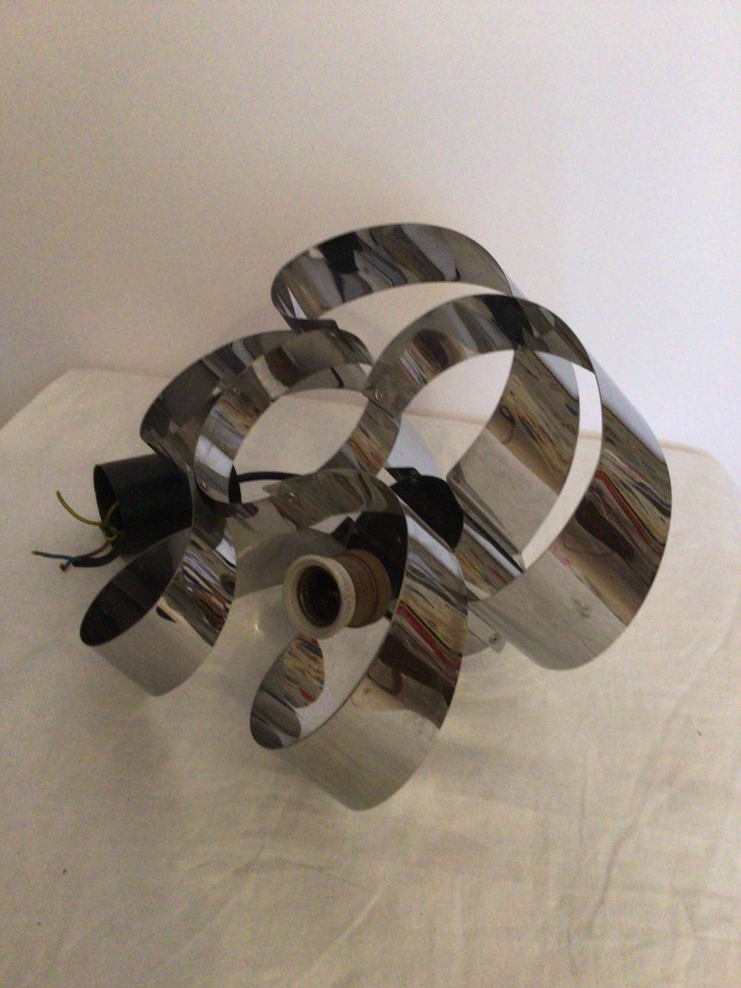 Hanging lamp sheets aluminum metal year 60/70