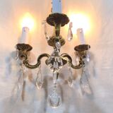 Chandelier 3 lights in bronze and grapevines