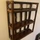 Rattan wall shelf