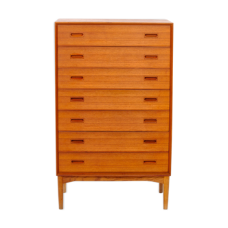 BL Mobler teak dresser, drawers, vintage, Denmark