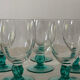 Lot of 8 vintage stemmed glasses