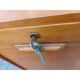 70s wooden curtain cabinet