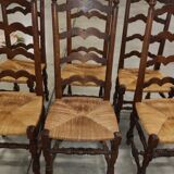 6 high back dining room chairs