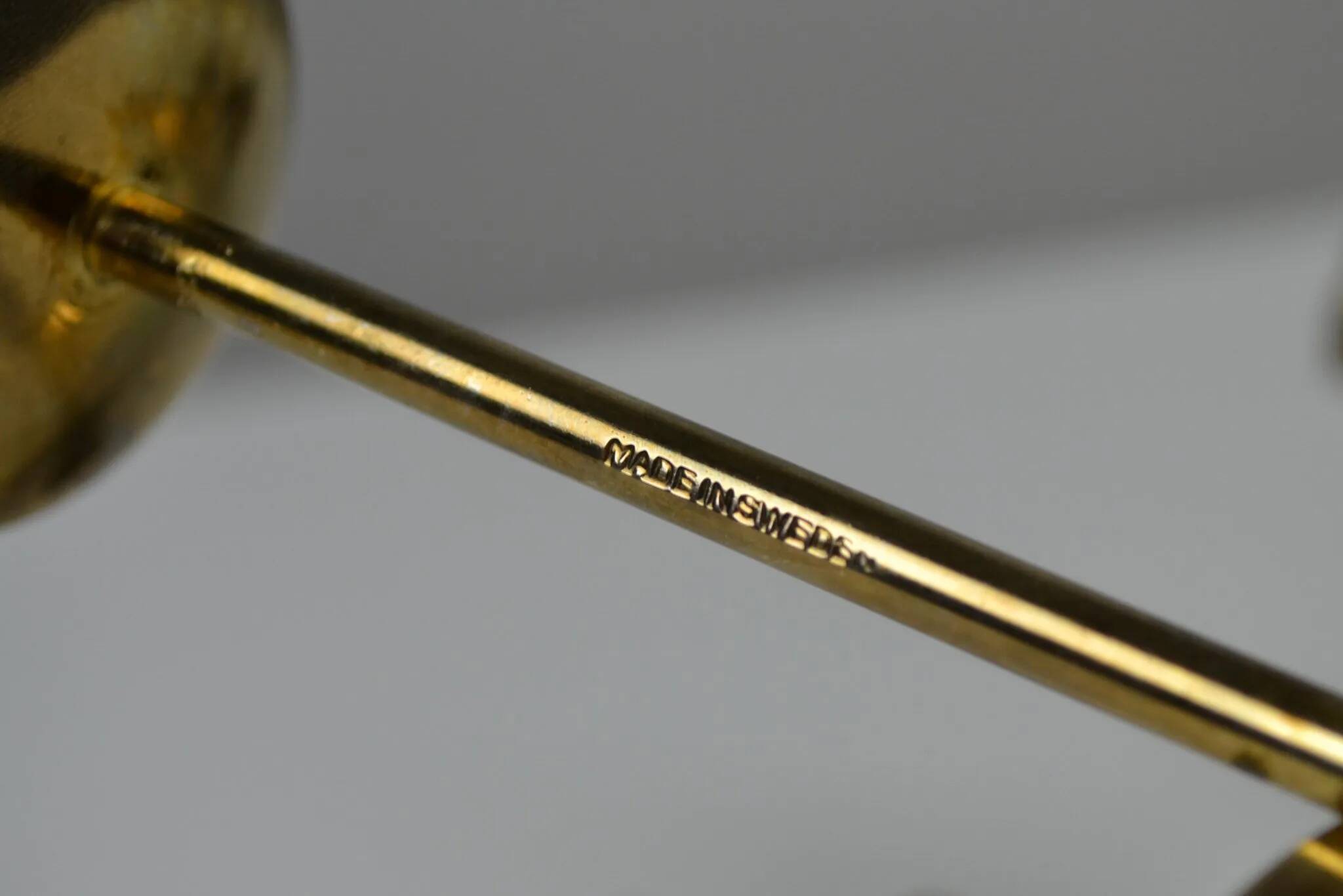 Set of Brass “Swirl” and “Spiral” Candle Holders by Gunnar Ander for Ystad-Metall, Sweden, 1960s