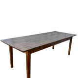 Grande table de ferme en orme massif 19ème siècle