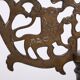 Pair Large Antique Bronze Shabbat Candelabra Germany