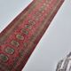 Tapis de couloir turc en laine rouge