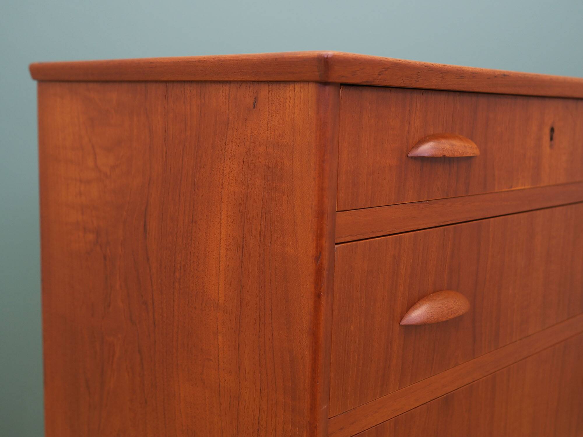 Teak chest of drawers, Danish design, 1970s, production: Denmark