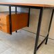 Vintage wood and metal desk from the 60s