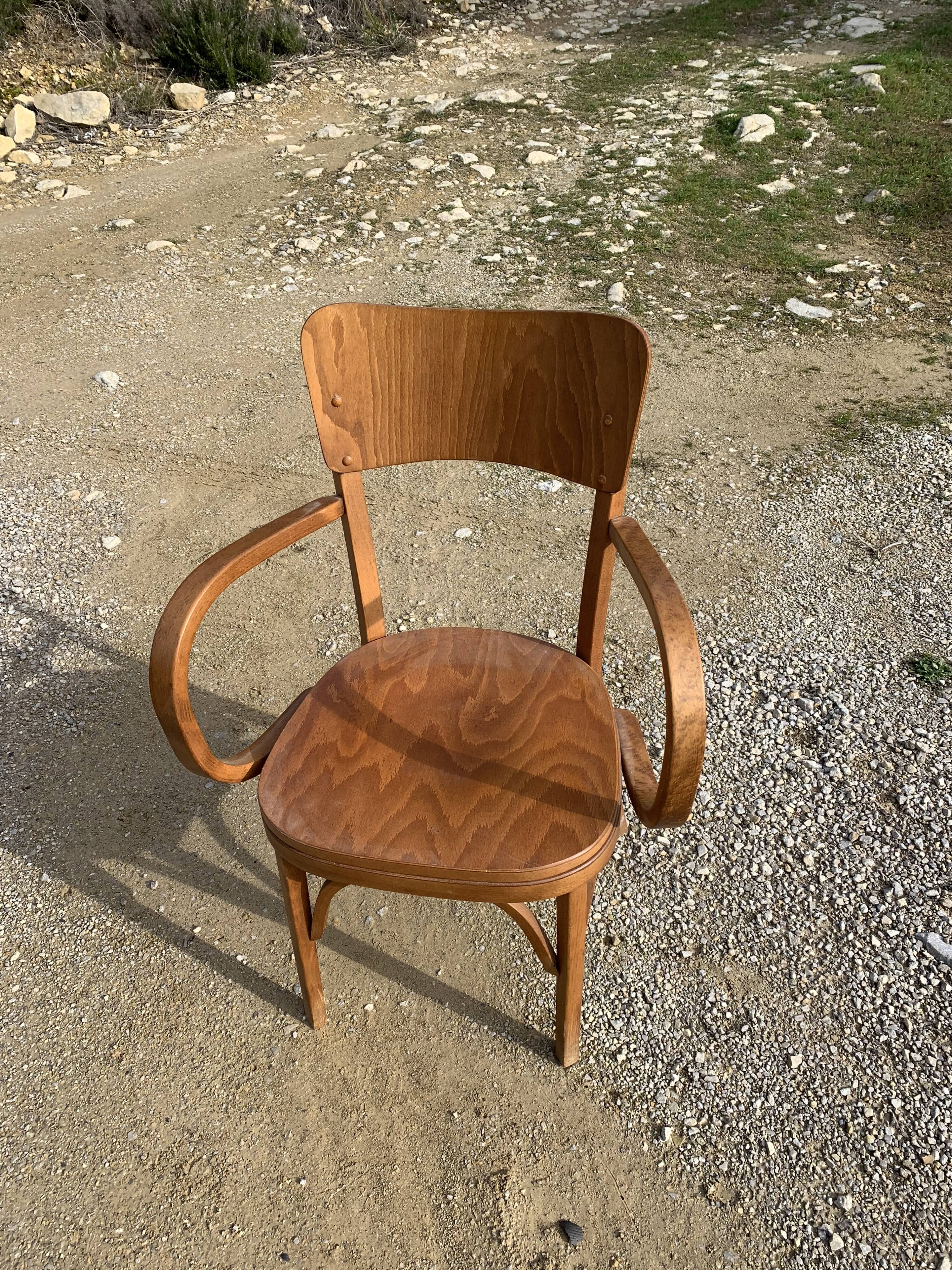 Baumann wooden armchair