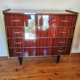 Large vintage chest of drawers 4 drawers restyled