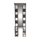 Art deco coat rack, wrought iron coat rack, cloakroom