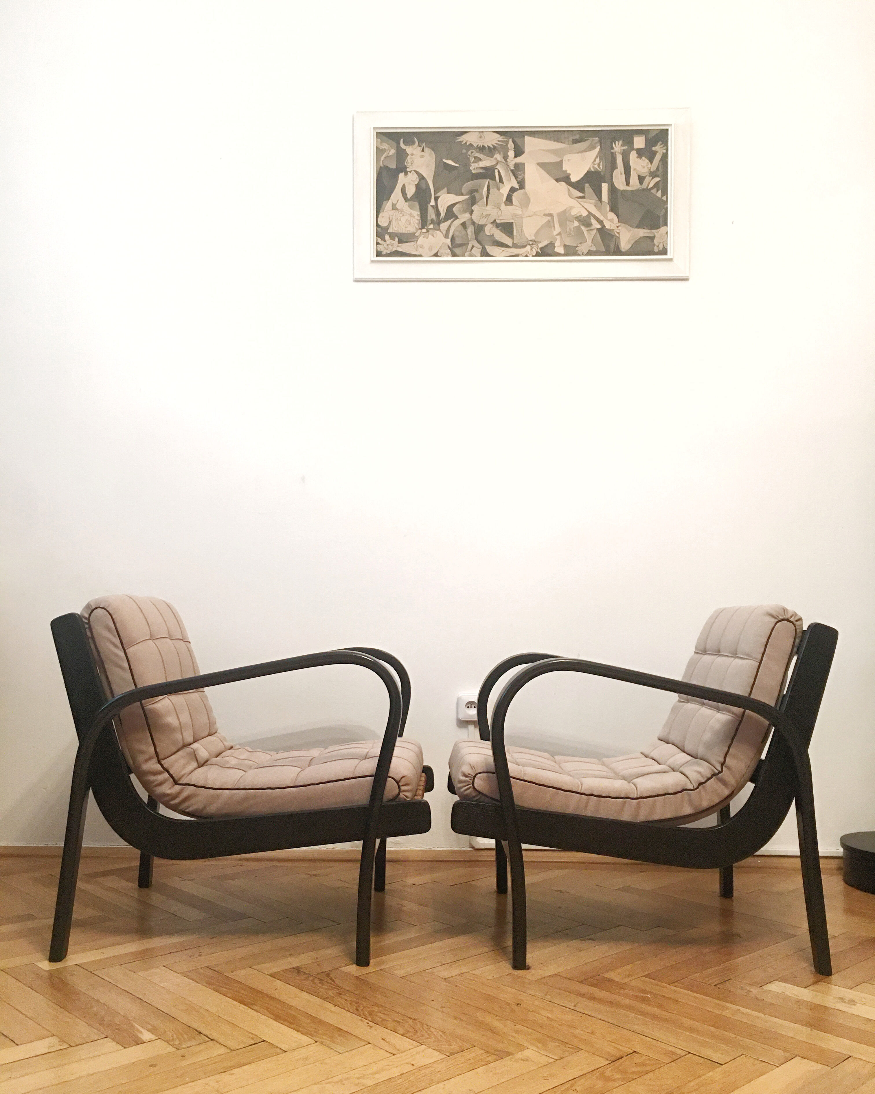 Armchairs by Karel Kozelka and Antonin Kropacek, 1940s (pair)