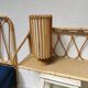 Vintage rattan lamp