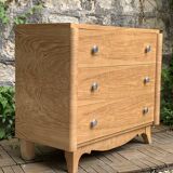 Commode art déco chêne brut