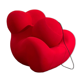 Armchair and footrest Up 5/6, "La Mamma" by Gaetano Pesce for B&B Italia, 200s edition