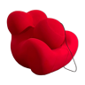 Armchair and footrest Up 5/6, "La Mamma" by Gaetano Pesce for B&B Italia, 200s edition