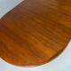 Danish teak round dining table extendable vintage design