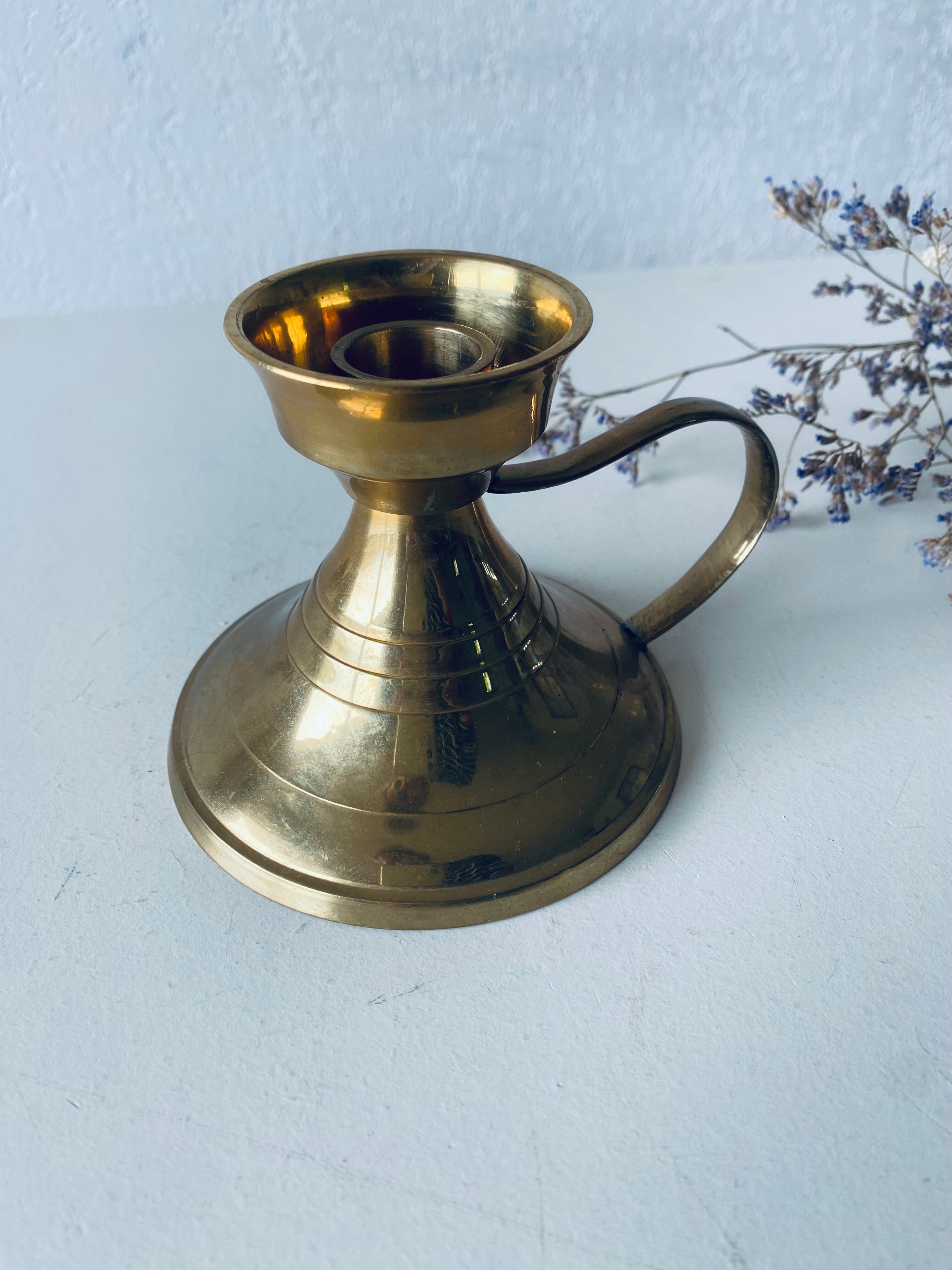 Brass candle holder