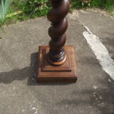 Solid walnut column late 19th early 20th