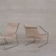Pair of Mid-Century Danish Steel Armchairs by Henning Flok