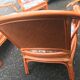 Bench and 2 rattan chairs