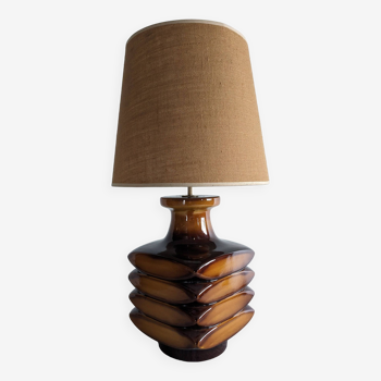 Lampe XL en céramique vernissée des années 60/70