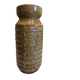 Vase Carstens Tönnieshof – West Germany – Olive green geometric relief – A