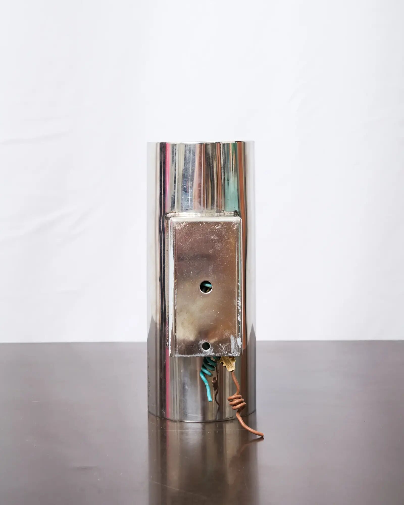 Pair of "Tube" wall lights in chrome, Space Age, 1970s