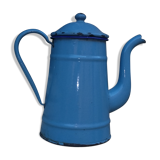 Cafetière émaillée bleue