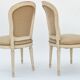 Set of 4 white chairs Louis XVI style