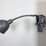 Grey Industrial Scissor Wall Lamp from Elektroinstala, 1960s