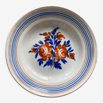 Polychrome Faience dish - Bruges - XIXth