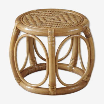 Rattan tabouret