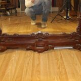 Large Mirror From The End Of The 19th Japanese Style, Attributed To Viardot