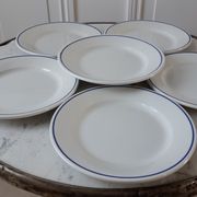 Lot de 6 assiettes à dessert Digoin Sarreguemines années 60