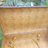 Vintage burgundy suitcase