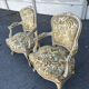 Paire de fauteuils de style Louis XV