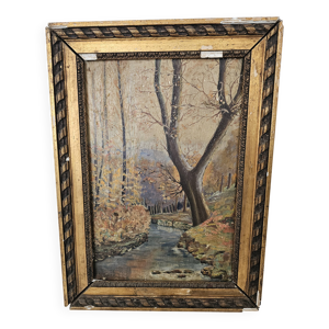 huile sur panneau